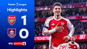 Arsenal besiegt Burnley FC knapp mit 1-0